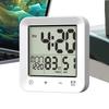 Bathroom Waterproof Shower Timer 12/24-hour Time Clock Date Week Digital Temperature Display LCD Display Screen Wall Clock Timer
