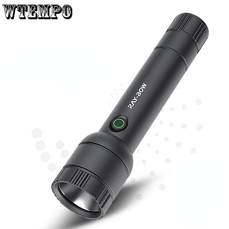 USB перезаряжаемый бытовой кемпинговый водонепроницаемый дисплей с подсветкой Zoom Glare фонарик