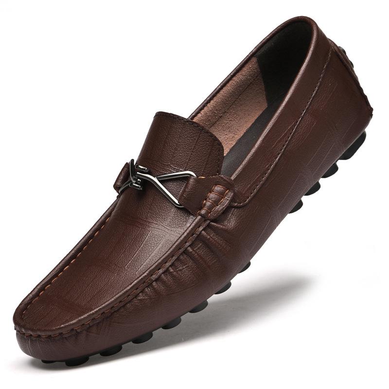 New inner height-increasing men's shoes 6 two-layer soft-soled height-increasing Doudou shoes casual lazy men's shoes