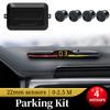 Parking Sensor For Car With Auto Parktronic Reverse LED Monitor 4 Sensors Radar Detector System 12V