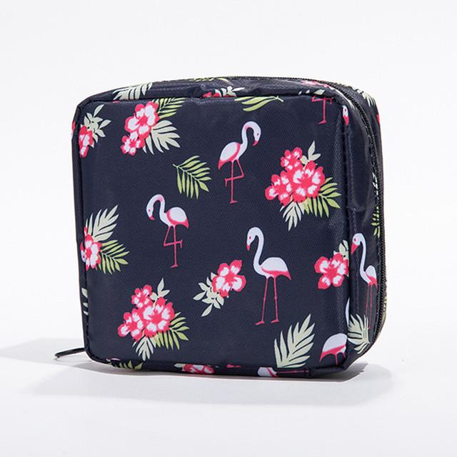 Женская сумка для хранения тампонов, водонепроницаемая мини-гигиеническая салфетка, сумка для туалетных принадлежностей, дорожная косметичка, косметичка, кабель для передачи данных, женская сумка