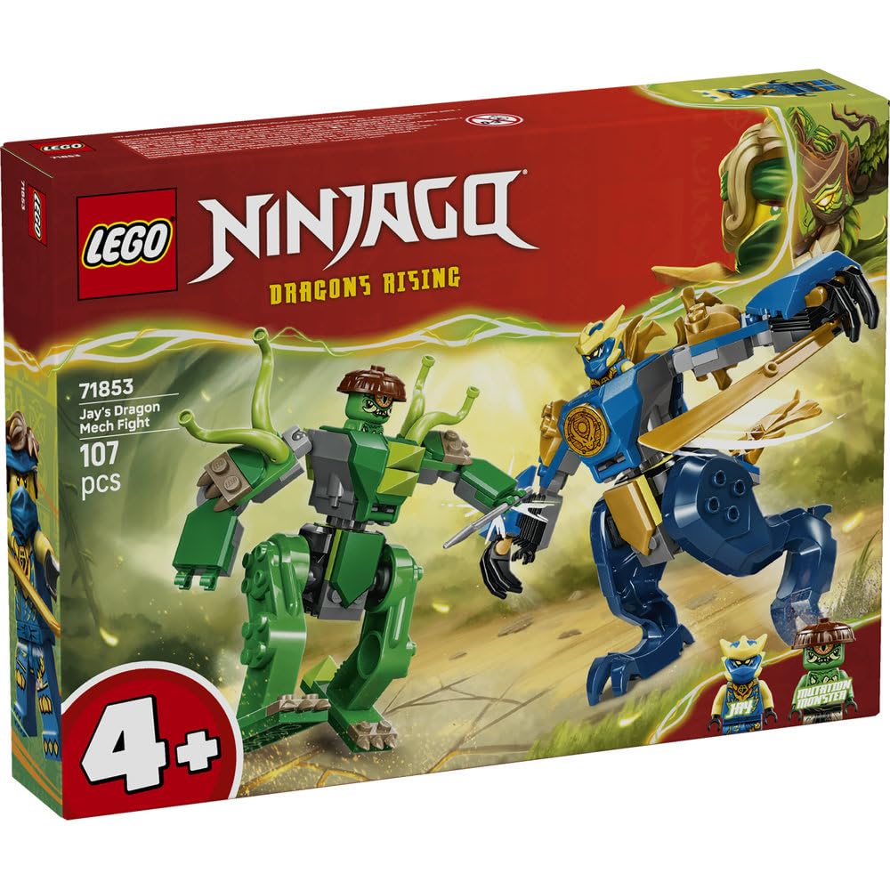 LEGO Ninjago Меха-костюм Дракона Джея Боевой набор - Игрушка, Подарок на день рождения, Конструктор, Мальчики, Девочки, Дети, Возраст 4, 5, 6, Битва, Робот, Животное, Crea