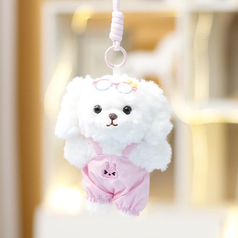Cute Teddy Dog Stuffed Animal Plush Toy For Girls Backpack Accessories And Collection