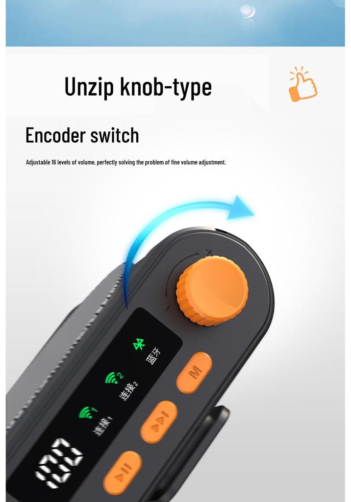 Компактный Bluetooth-мегафон с беспроводным микрофоном и магнитным креплением для учителей, гидов и использования на открытом воздухе