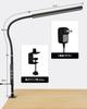 Jplednas Desk Light LED 4 Color 5 Levels of Timing Memory Desk Study Light Easy on the High Color Easy Bedroom Table Desk Black "Clamp Type,