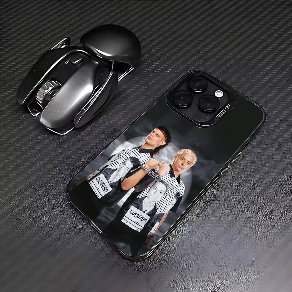 Paco Amoroso Ca7riel Phone Case For iPhone17,16,15,14,13,12,11 Plus,Pro Max Colored Silver Plated Inside Cover