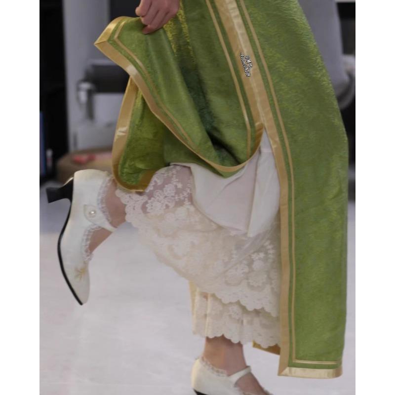 Сладкие и Свежие Укороченные Брюки Весной и Летом, Свободные Оверсайзные Вышитые Лоскутные Кружевные Однотонные Брюки Микро-клеш