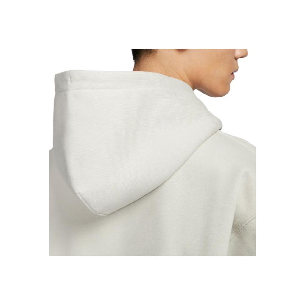 Nike Solid Color Logo Loose Fit Long Sleeve Hoodie Men hoodies Light-Bone DX1356-072