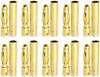 4mm Banana Plug Connectors – 10 Pairs | High-Quality Gold-Plated Connectors for RC LiPo Battery | Suitable for Car Audio and Drones | Gold | Metal