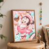 Disney Масляная живопись Минни Маус конфеты сладости десерт искусство ручная работа DIY картина украшение дома подарок