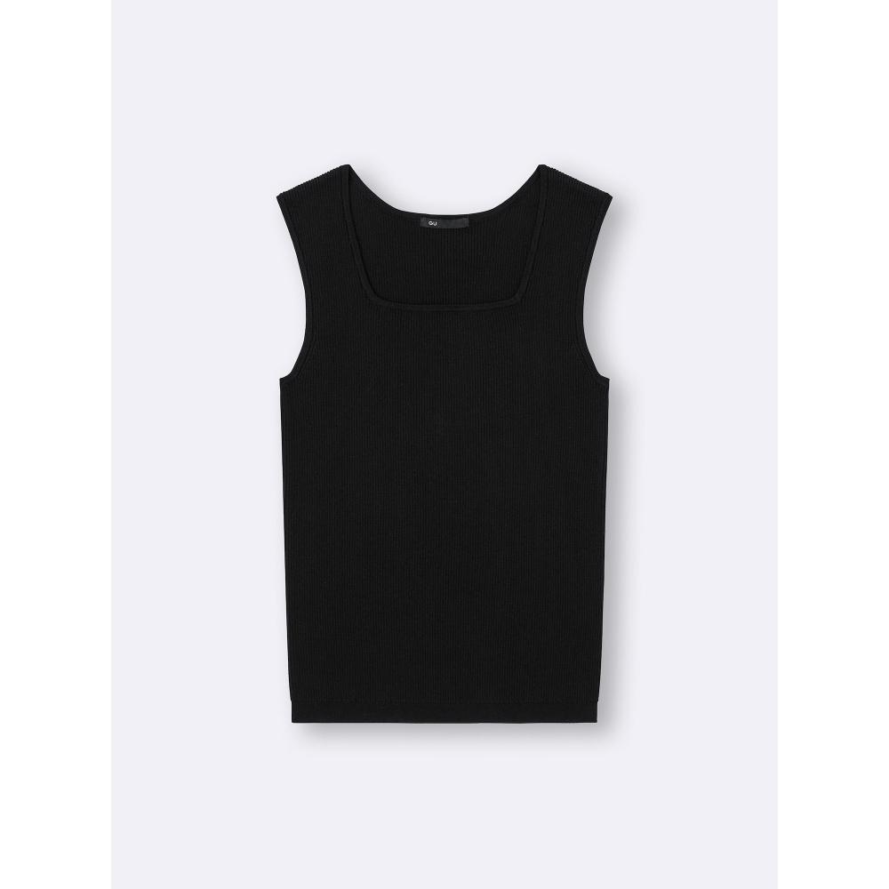 GU by Uniqlo Rib Knit Square Neck Tank Top