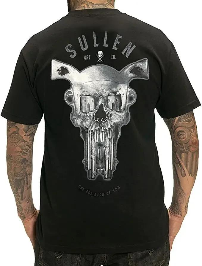 Sullen Unisexs Double Draw Standard T Shirt Black Medium