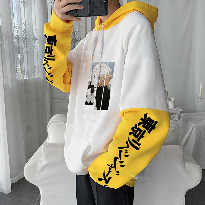 Японское аниме Токио Мстители Майки Манджиру Сано мужские толстовки Harajuku повседневные унисекс зимние негабаритные толстовки с героями мультфильмов толстовка
