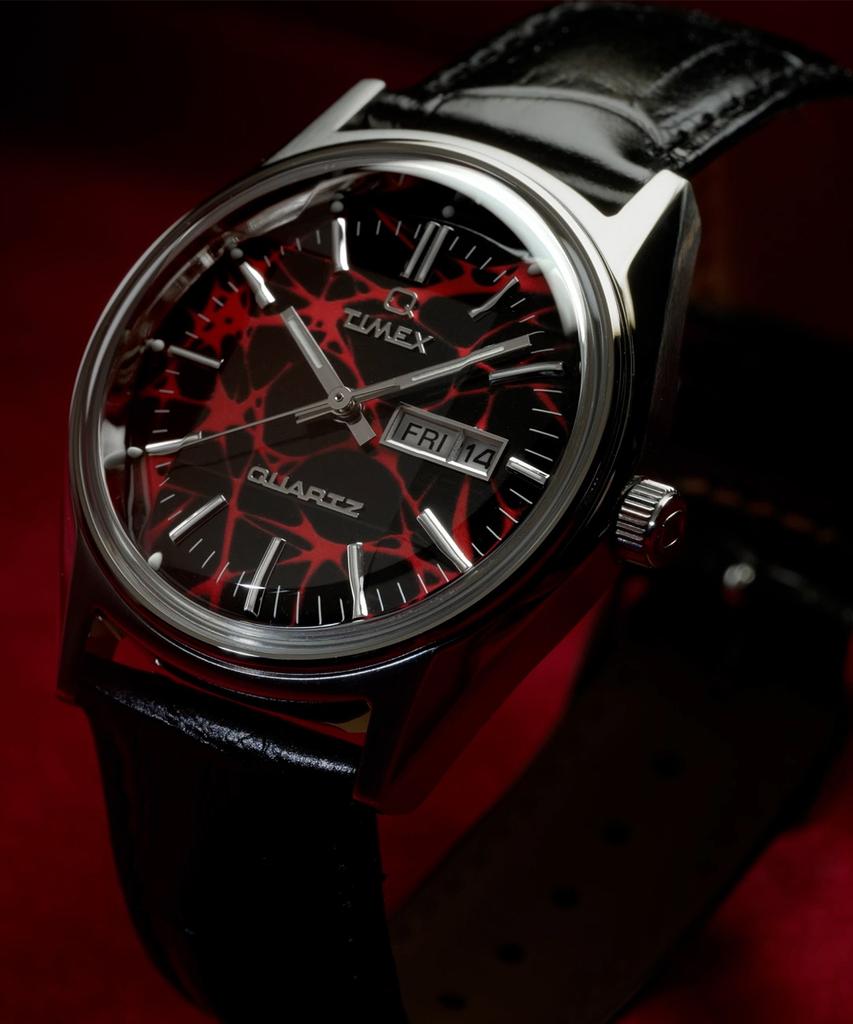 Taimaegseu Q Timex Red Vega Reissue Quartz Watch 38Mm