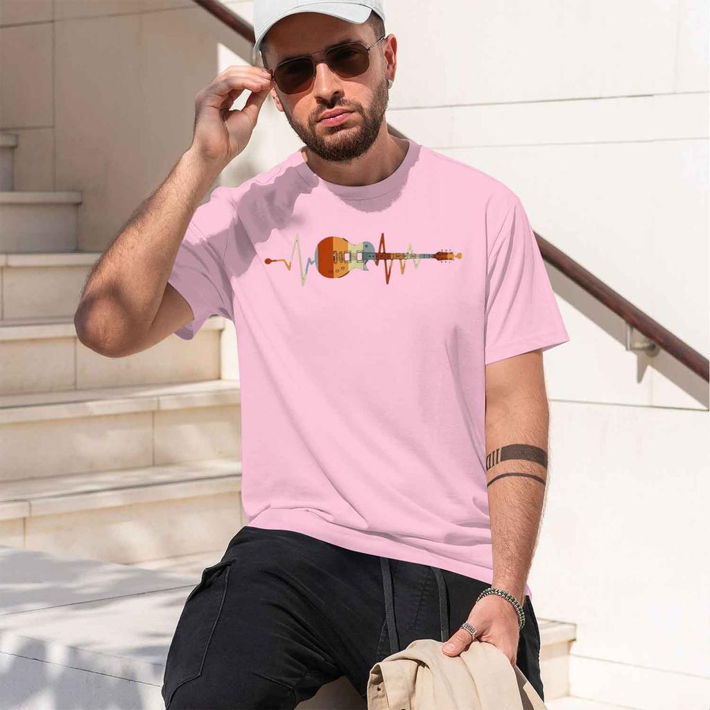 Retro Vintage Hebeat Guitar Tshirt Lovers Gifts Custom Printed Grh Shirts Unisex Summer Soft Camisetas 2026 New Model Shortsle