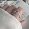 Xiaomi BF CLUB 925 Sterling Silver Ring For Women Jewelry Blue Stone Retro Open Vintage Handmade Ring Allergy For Party Birthday Gift