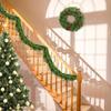 1pc Real Touch Norfolk Pine Garland with Green Vine - Lifelike Artificial Greenery for Easter Christmas Table Mantle Wall Decor