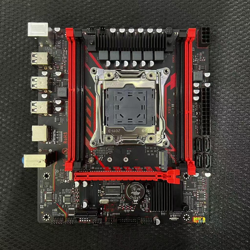 Материнская плата X99-P3 с поддержкой DDR3, сокетом LGA2011-3, для процессора E5 2673V3, идеально подходит для многозадачности и студийного использования