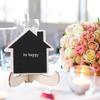 10Pcs Mini Wooden Display Blackboard Art Craft Desktop Message Board Wedding Decorations