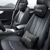 Car Headrest Cover Auto Seat Cover Head Neck Rest Pillow For Jeep Grand Cherokee Wrangler JK Gladiator Compass Renegade Patriot AKT1