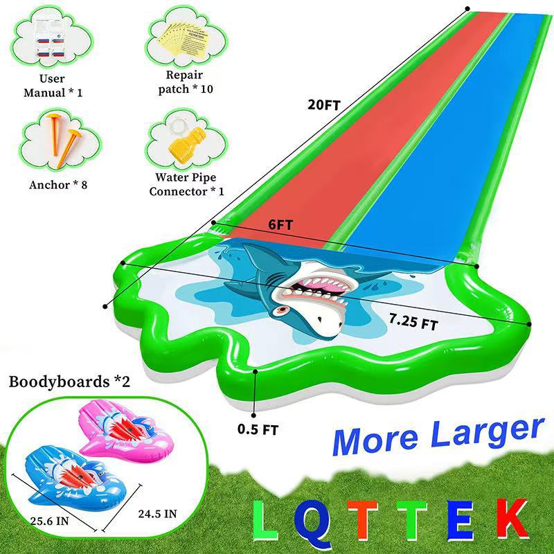 Inflatable Floating Lounge Chair with Sunshade - Glow-in-the-Dark Outdoor Tanning Pool, Water Slide Toy for Sunbathing & Splashing