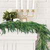 Сосновая Рождественская Гирлянда Реалистичная Зелень Вечнозеленая Кедровая Гирлянда Зимний Праздничный Декор Каминная Полка Камин Лестница Внутренний Наружный Декор