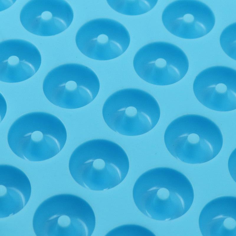 Мини-форма для пончиков 48 ячеек, маленькая силиконовая форма для пончиков, кексы для противня, формы для пончиков, бисквитные рогалики