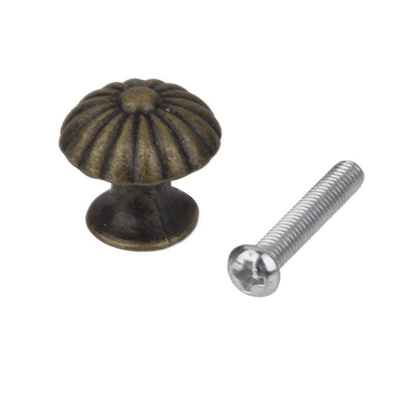 New 10PCs Vintage Mini Round Pull Knobs Wardrobe Drawer Bin Jewelry Box Handle