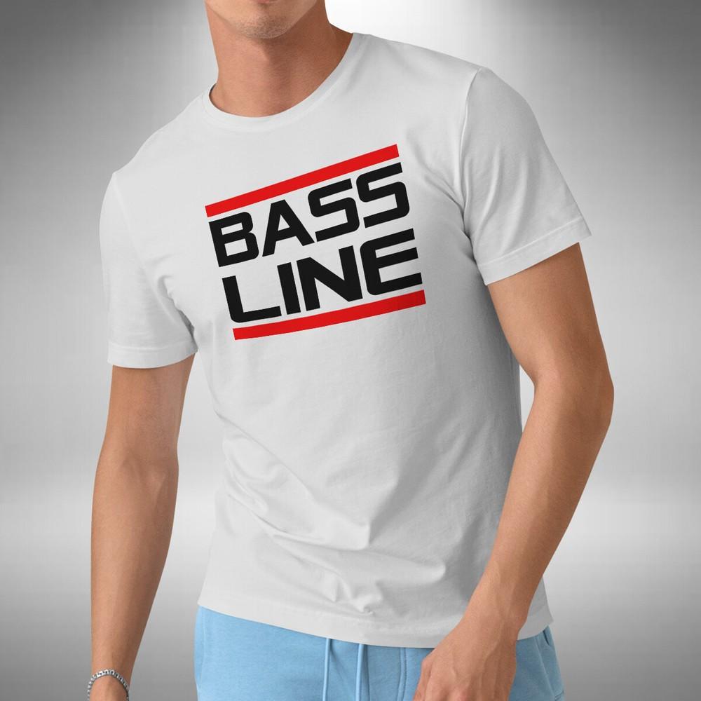 Bassline Men's T-Shirt RUN DMC Inspired House Music Bass Guitar Dj Producer