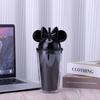 Прозрачная кружка с двойными стенками в форме мыши, 16 унций, пластиковая бутылка для воды, стакан-тумблер оптом, милая мультяшная поилка для детей