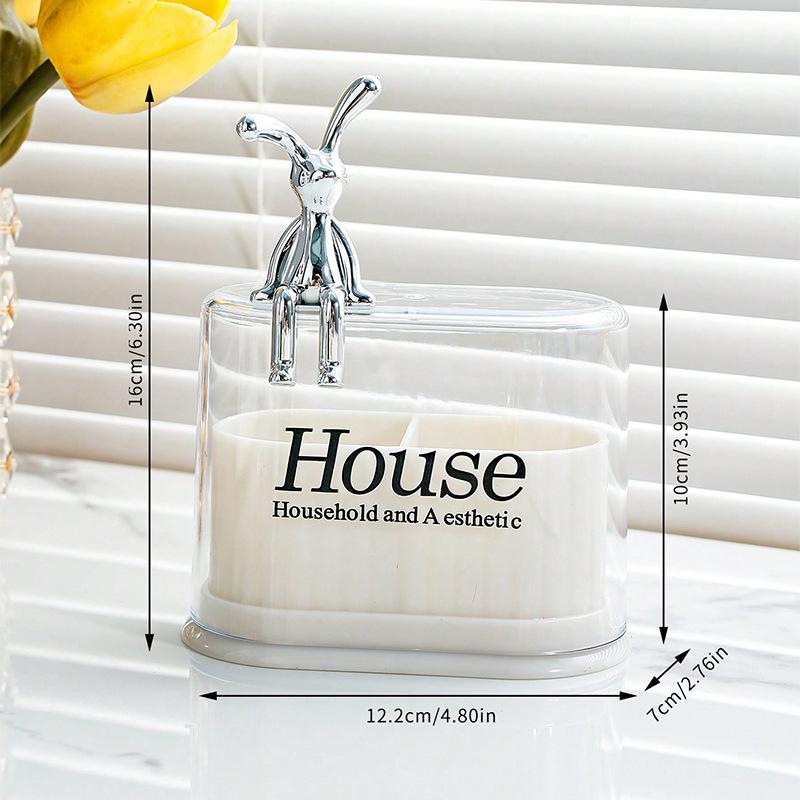 Luxury Toothpick and Cotton Swab Holder: Creative Personality Storage Jar