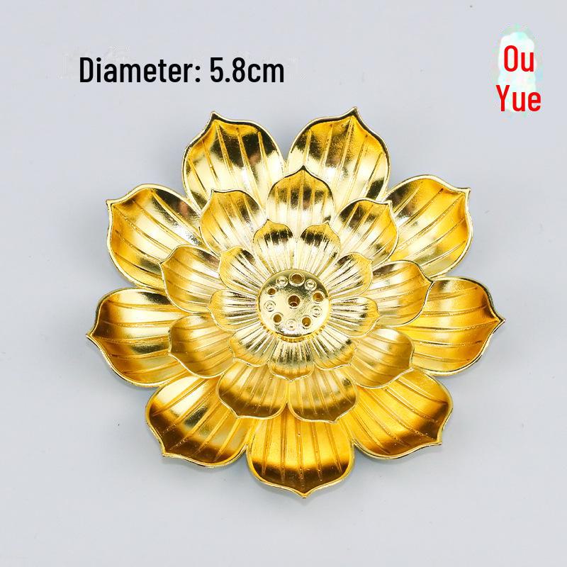 Подставка для благовоний из сплава Ouyue Lotus: Ароматерапевтическая проволочная горелка Zen