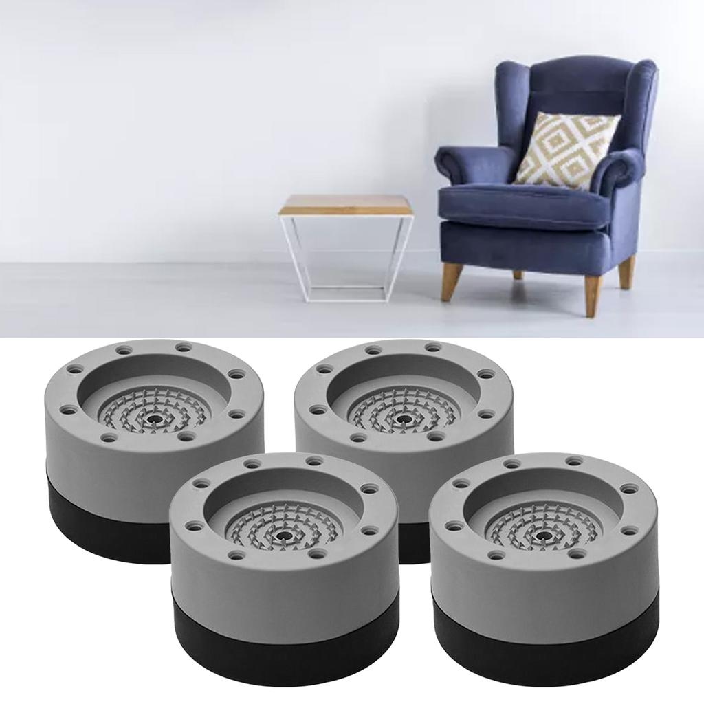 4Pcs Washer Dryer Anti Vibration Pad Anti Slip Heightening Pad for Washing Machine Refrigerator