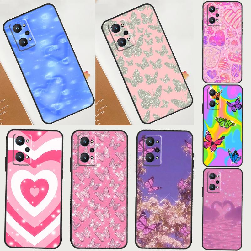 Y2K Aesthetic Case For Realme 14 12 10 11 13 Pro Plus GT 6 6T 5 GT7 Pro C61 C55 C51 C21Y C25S C67 C75 C53