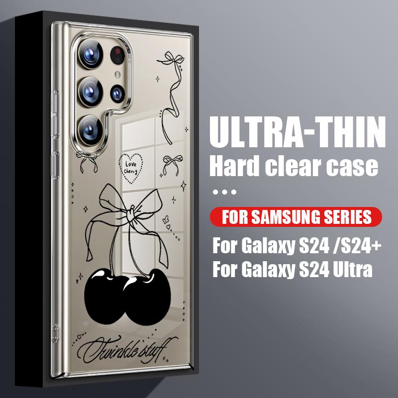 Чехол для телефона с рисунком мультяшного медведя для Samsung Galaxy S26 S25 S24 S23 Ultra S22 Plus S21 S25 FE A56 A36 A26 A55 A54 A15 Прозрачный чехол
