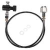 DIN477 36in Spring Hose Electroplate CO2 Adapter Kit with Release Valve Black ASA for SodaStream