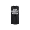 Letter Print Round Neck Sleeveless Sports Vest Men Tops Black 1377290-001