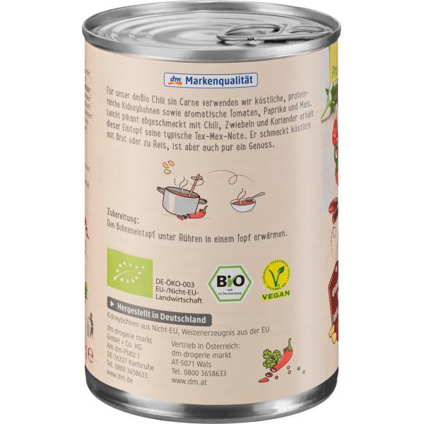 dmBio Vegan Chili Sour Carne Stew 400g