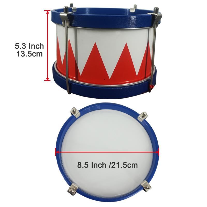8-дюймовая металлическая барабанная установка, деревянный барабан с ремешком, барабанные палочки