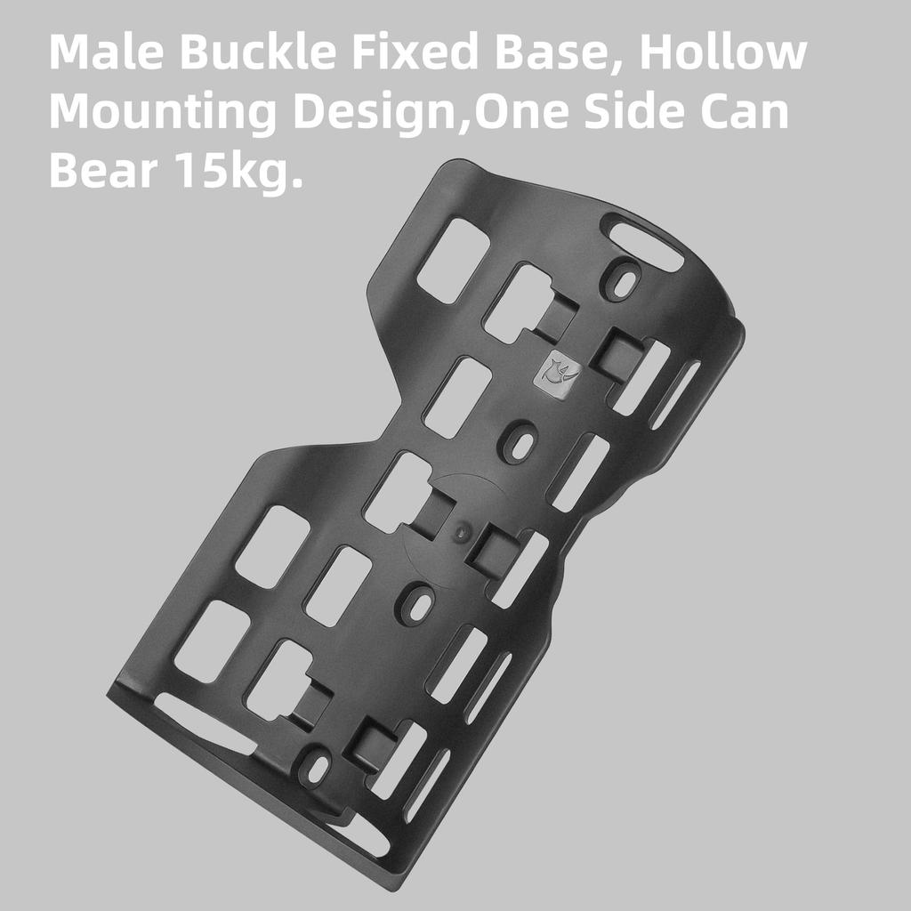 Rhinowalk Bicycle Front Fork Bag, Waterproof Bike Pannier Saddlebag, 6.5L for E-Scooter, Mountain Bike, Road Bike Accessories - Black (1 Piece)