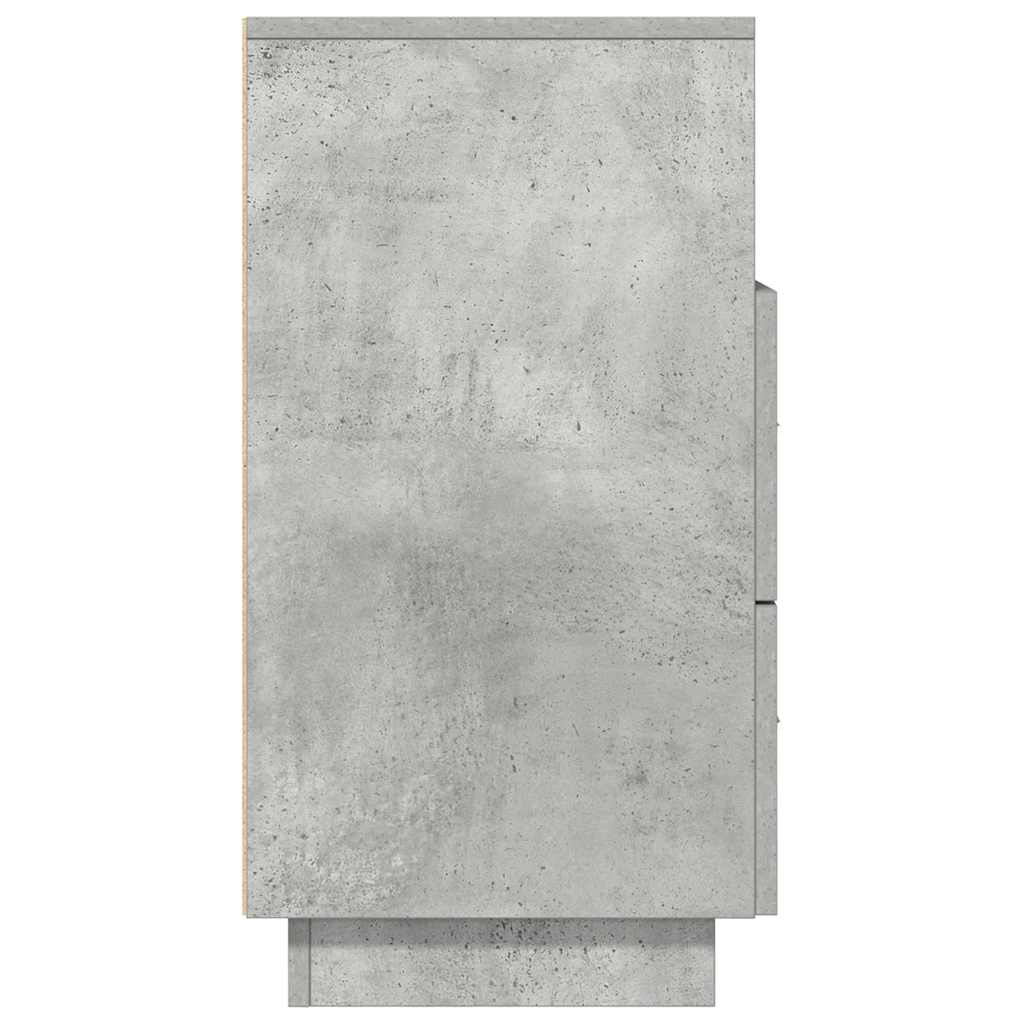 Vidaxl Szafki Nocne Z 2 Szufladami, 2 Szt., Szarość Betonu, 36X36X68Cm