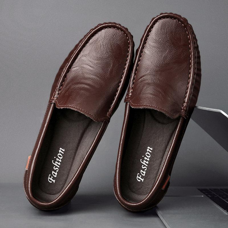 2026 Breathable Genuine Leather Men Loafers Fashion Casual  Business Driving Casual Shoes for Men Spring Autumn New Male Shoes