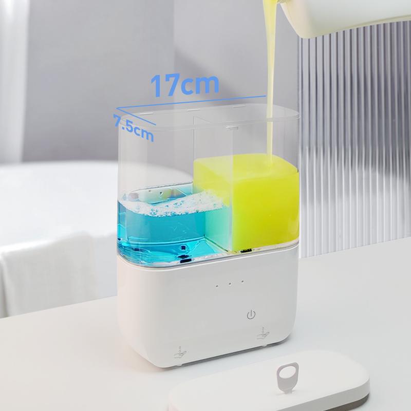 500 МЛ *2 Настенный автоматический сенсорный дозатор мыла большой емкости с двумя головками Установка Бытовой Ручной Посудомоечная машина