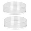 2PCS Aquarium Shrimp Feeding Dish Bowls  Acrylic Fish Tank Feeder Round for Pet Turtle