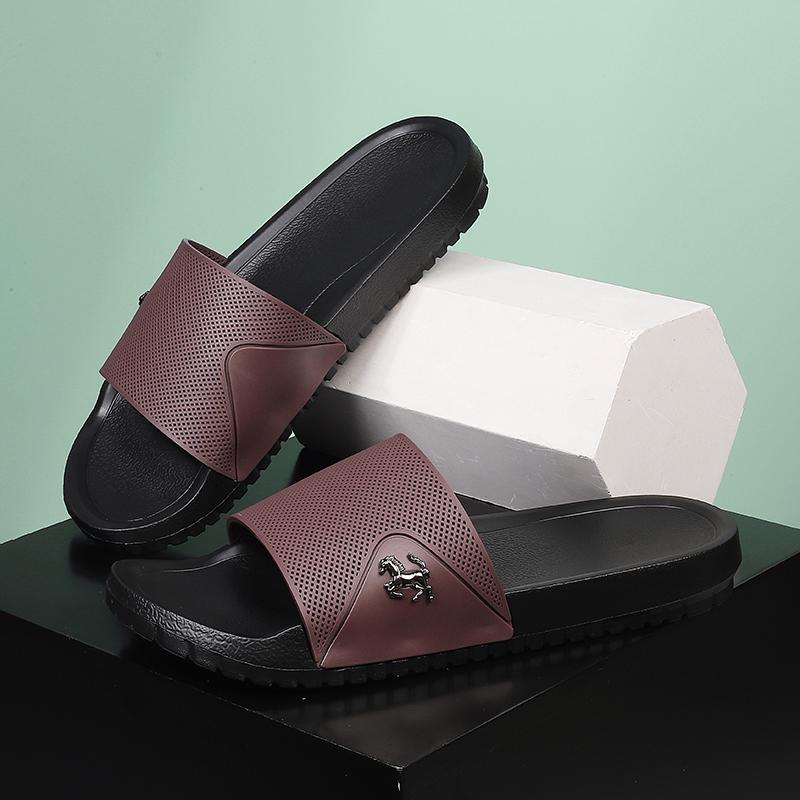 Летняя верхняя одежда, модные модные нескользящие тапочки с мягкой подошвой, мужские тапочки