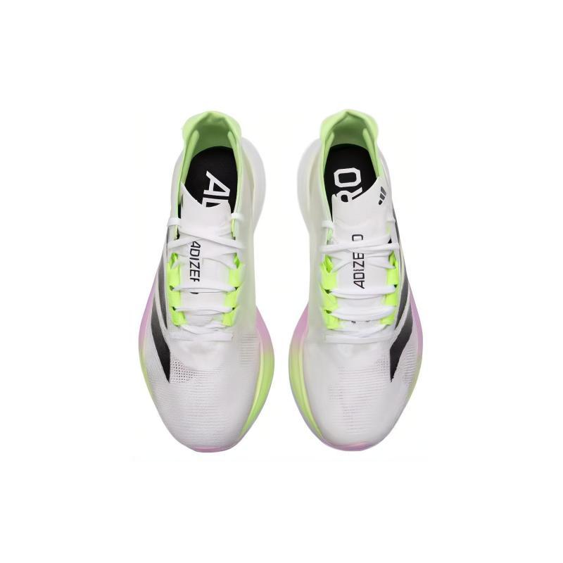 Adidas Женские кроссовки Adizero Boston 12 Белый/Зеленый/Искры IG3328