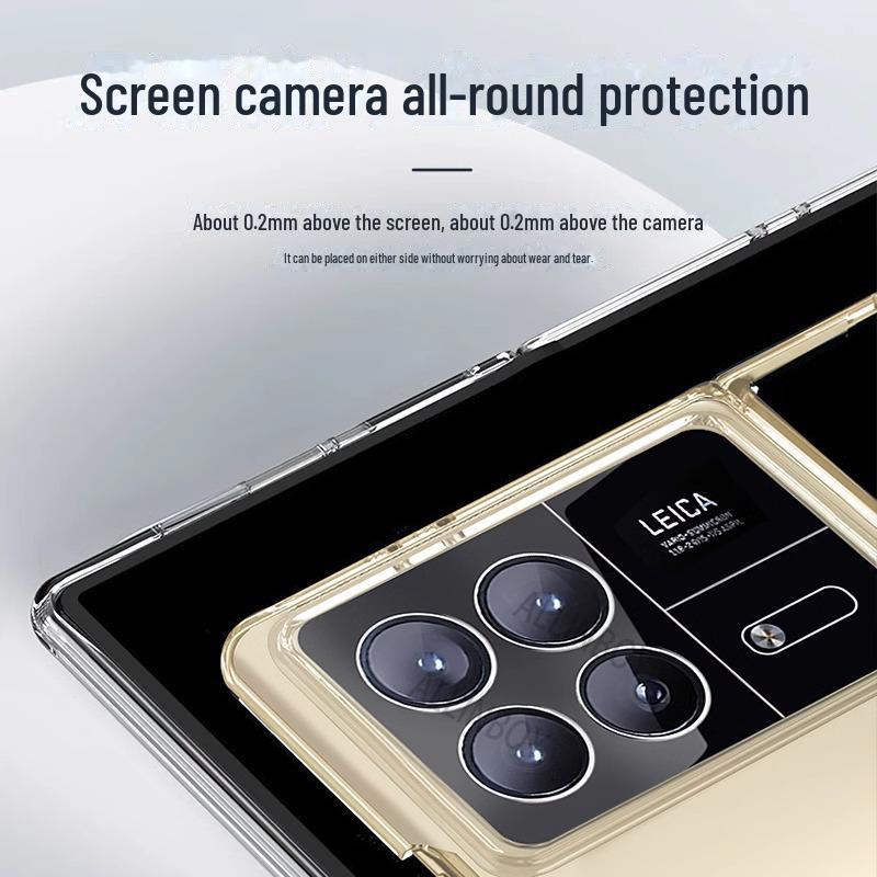 Ультратонкий прозрачный чехол на молнии для Xiaomi Mix Fold4/Fold3/Fold2