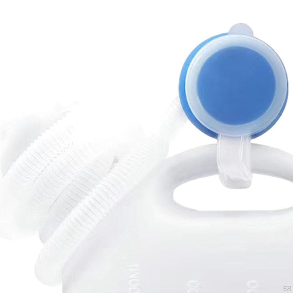 Male Urinal Bottle Men Potty 2000ml Leakproof Portable Pee Urinary Container for Sitting