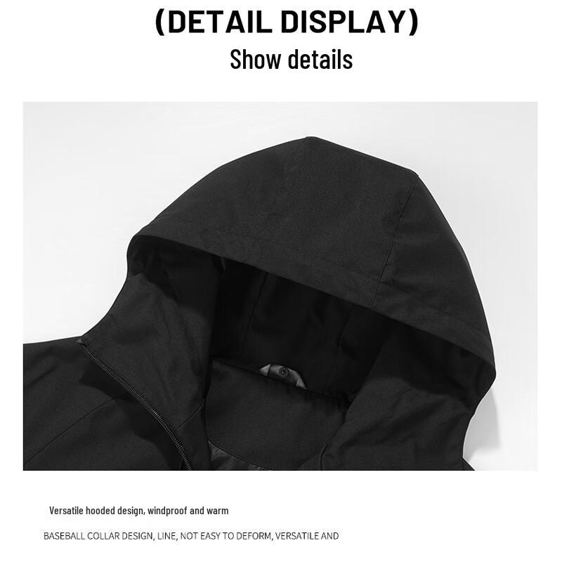 JEEP SPIRIT Unisex Outdoor Hooded Waterproof Jacket