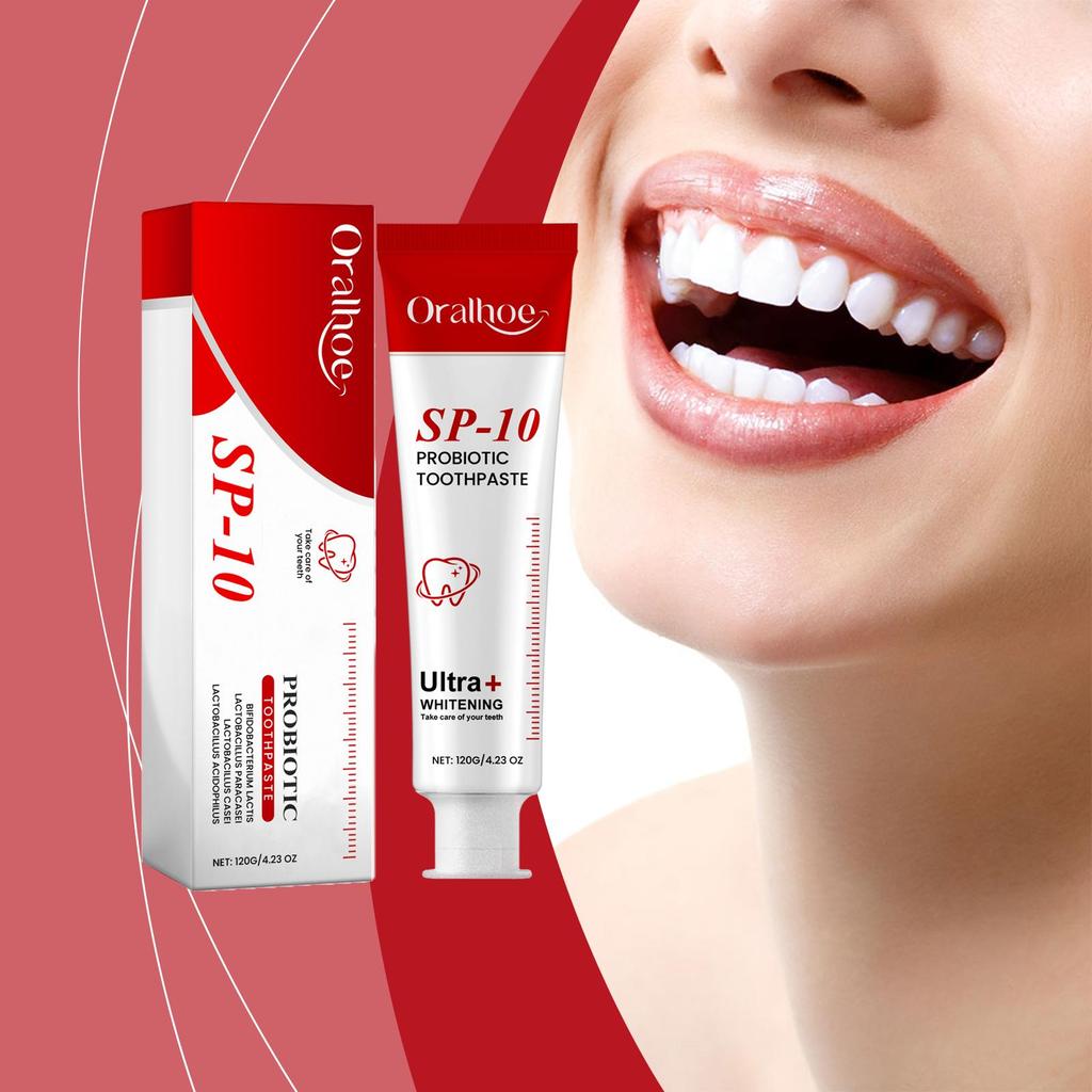 Oralhoe Probiotic Toothpaste Gently Cleans and Cares for Your Teeth To Reduce Stains for Long-lasting Oral Care.